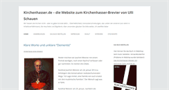 Desktop Screenshot of kirchenhasser.de